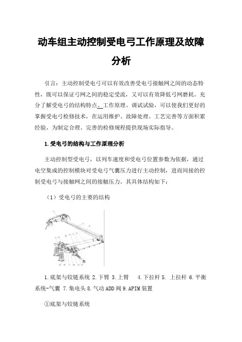 动车组主动控制受电弓工作原理及故障分析
