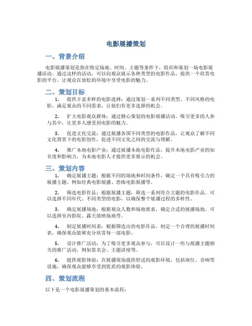 电影展播策划