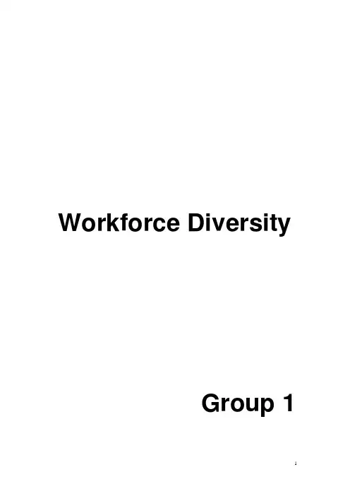 workforce diversity 最后定稿