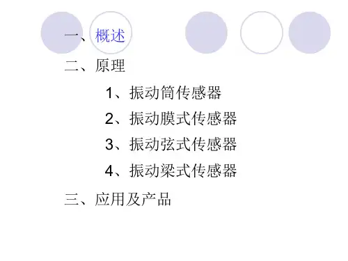 振动传感器的原理及应用ppt课件