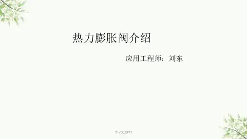 丹佛斯热力膨胀阀课件