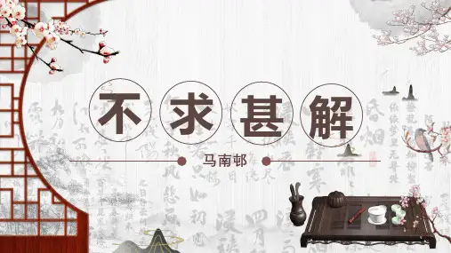 第13课《不求甚解》课件(共28张ppt)  2022-2023学年部编版语文九年级下册