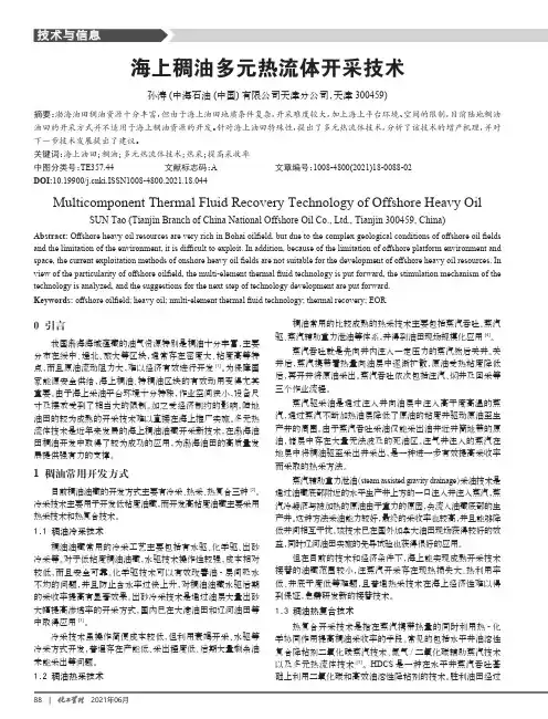 海上稠油多元热流体开采技术
