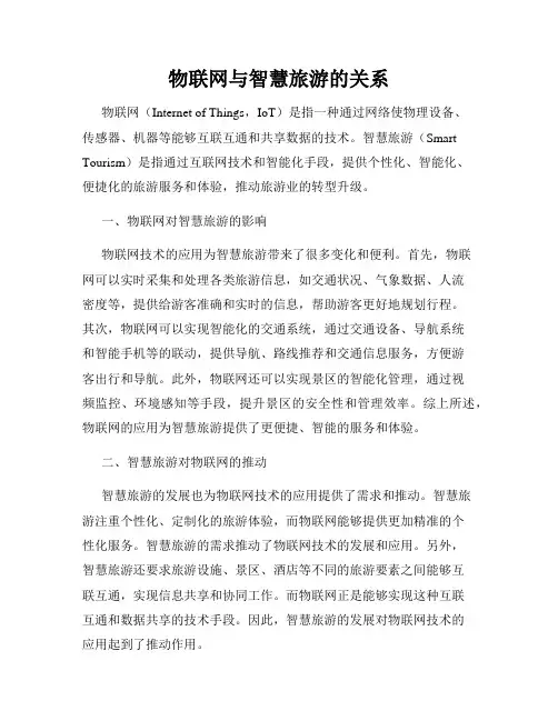 物联网与智慧旅游的关系
