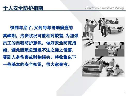 年底个人安全防护不完全手册课件