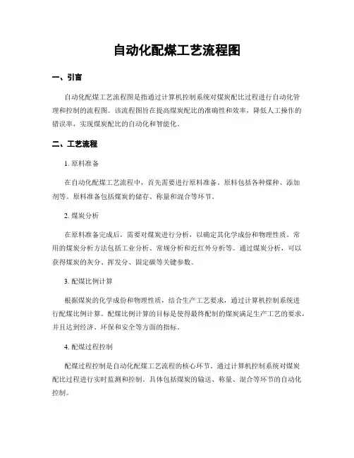 自动化配煤工艺流程图