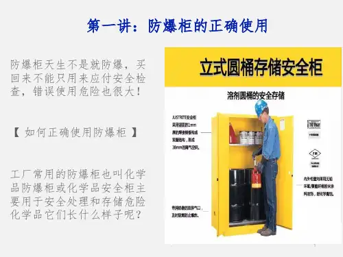 防爆柜使用及危险化学品储存1ppt课件