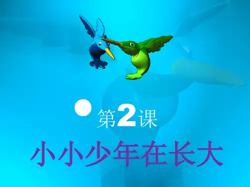 小小少年在长大 ppt课件