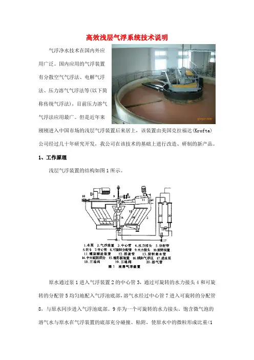 (完整版)高效浅层气浮系统技术说明