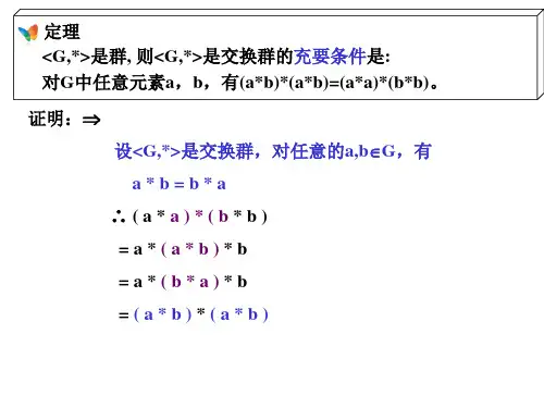 交换群与循环群