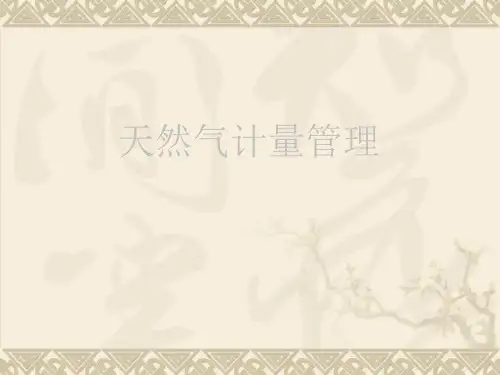 《天然气计量管理》PPT课件