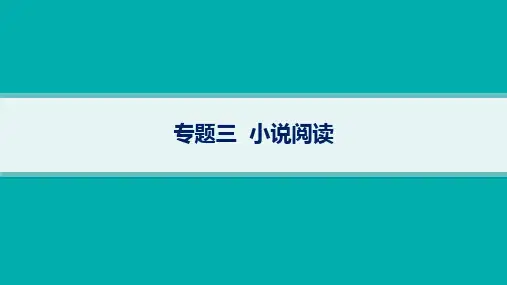高考二轮复习语文课件(老高考旧教材)专题3小说阅读