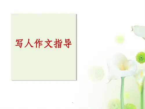 小学生作文之一写人作文ppt课件