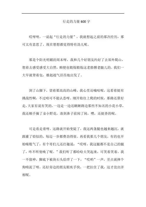 行走的力量600字