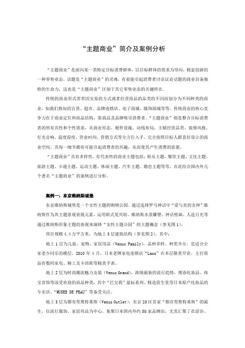 “主题商业”简介及案例分析