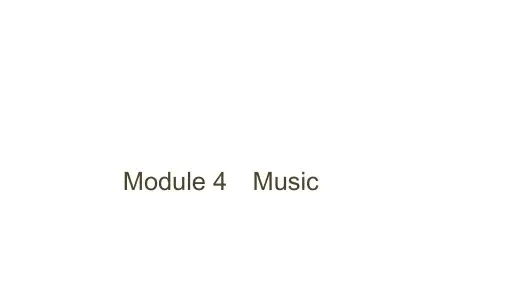 外研版选修六Module4Music课时四课件