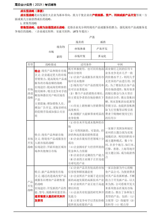 第3讲_成长型战略