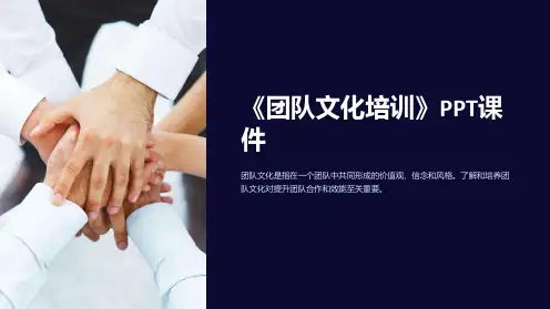 《团队文化培训》课件