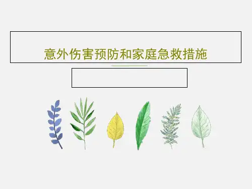 意外伤害预防和家庭急救措施39页PPT