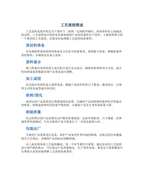 工艺流程简述