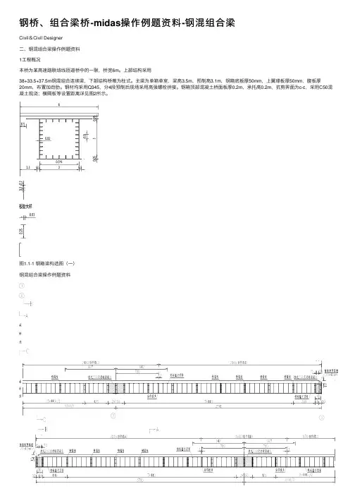 钢桥、组合梁桥-midas操作例题资料-钢混组合梁