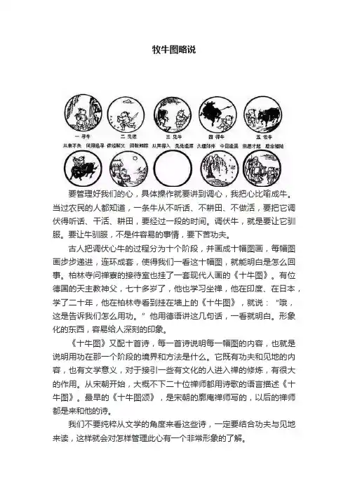 牧牛图略说