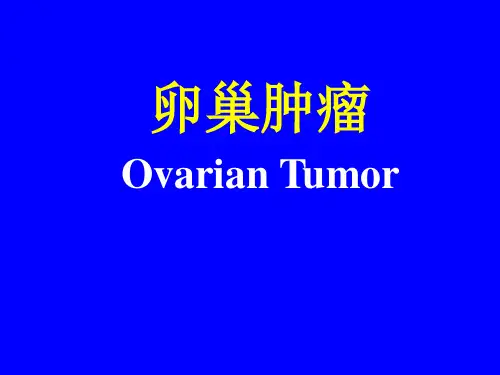 卵巢肿瘤影像临床诊断ppt课件