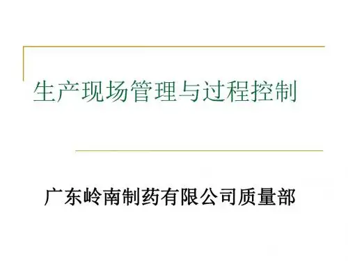 QA现场管理和过程控制-精品文档