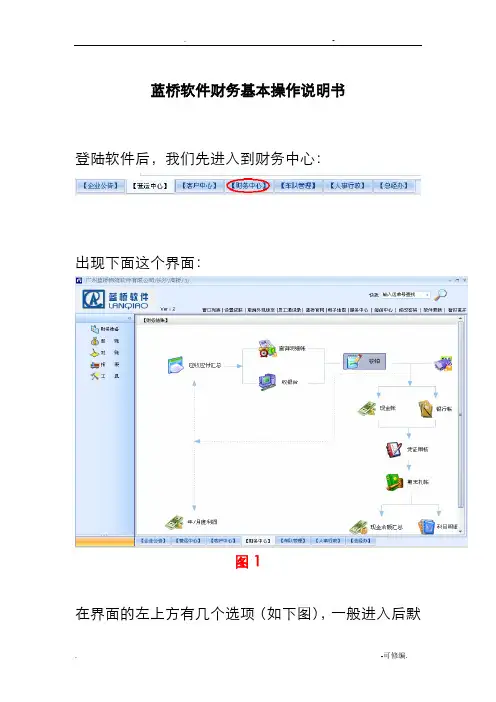 蓝桥软件--财务基础操作