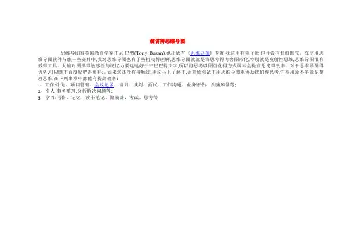 演讲得思维导图