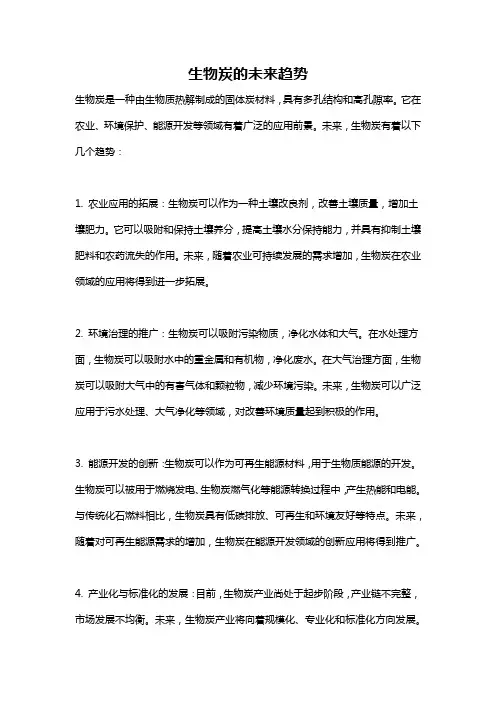 生物炭的未来趋势