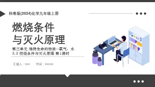 科奥版九年级化学上《燃烧条件与灭火原理》教学课件