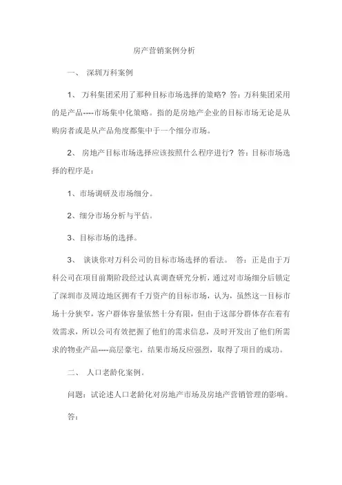 房产营销案例分析