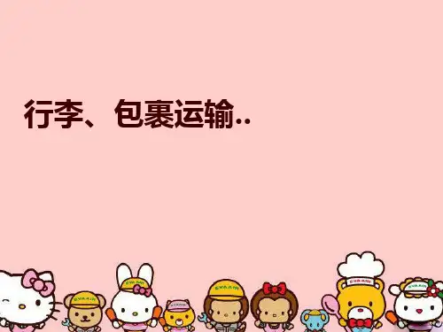 【精品】行李、包裹运输..PPT课件