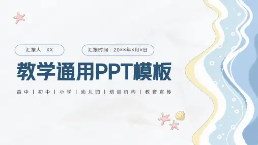 培训机构教育宣传教学课件PPT模板