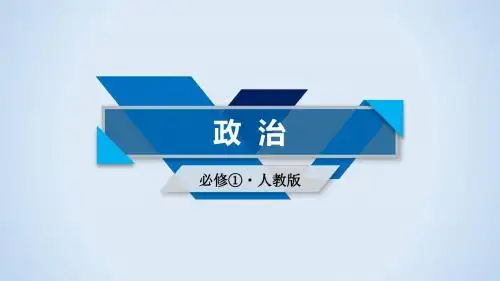 2018人教版高一政治必修一第二单元微课讲座4