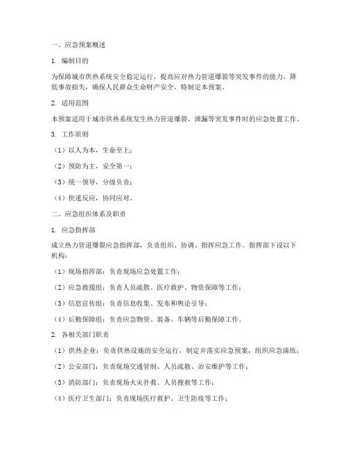 热力管道_应急预案