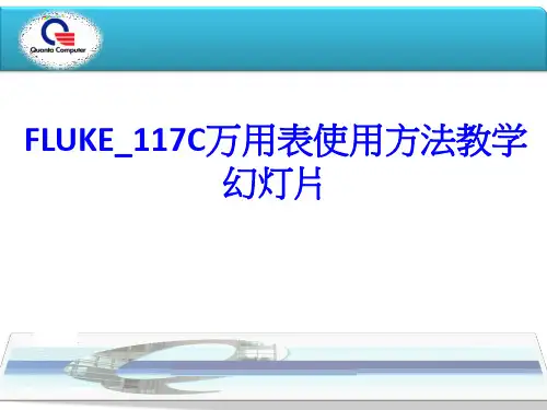 FLUKE117C万用表使用方法教学幻灯片