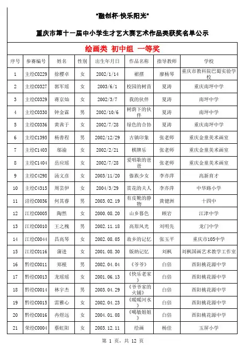 初中组