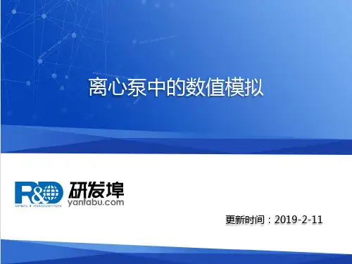 离心泵中的数值模拟-PPT精品文档