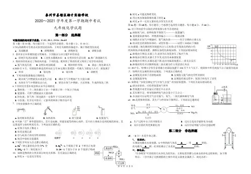 九年级化学试卷