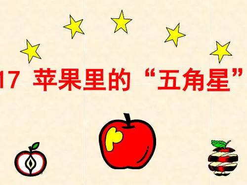 苏教版小学语文四年级下册《苹果里的五角星》PPT课件