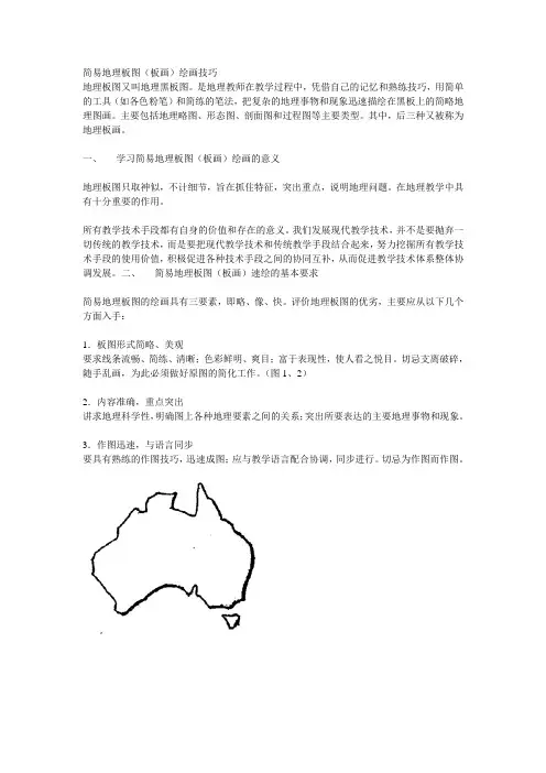 地理版画技巧