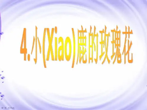二年级语文下《小鹿的玫瑰花》课件