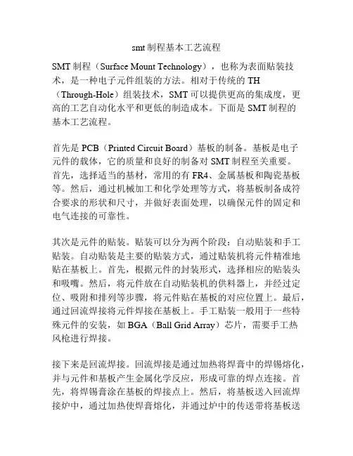 smt制程基本工艺流程