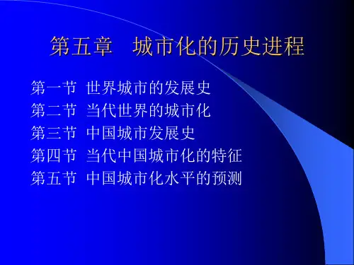 城市地理学 第5章