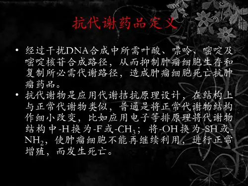 抗代谢药物专题知识专家讲座