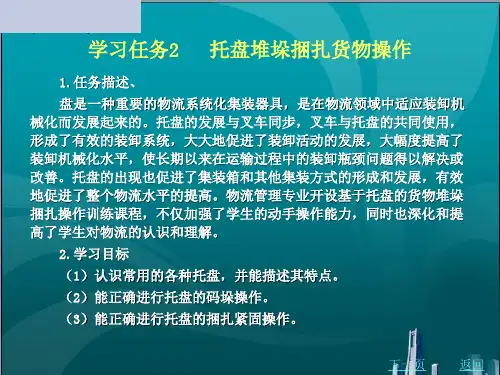 托盘堆垛捆扎货物操作