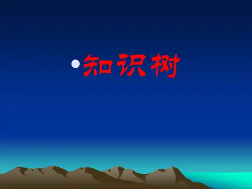 小学五年级下册数学各单元知识树