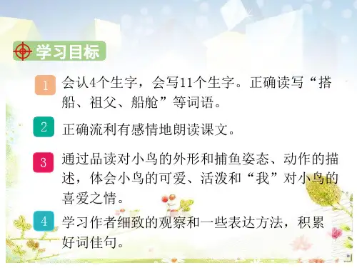 搭船的鸟PPT图文课件